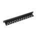 Кабельний організатор Trinix TRX-1U/CM-BH Black з щіткою та кабельними введеннями Кабельний організатор Trinix TRX-1U/CM-BH Black з щіткою та кабельними введеннями