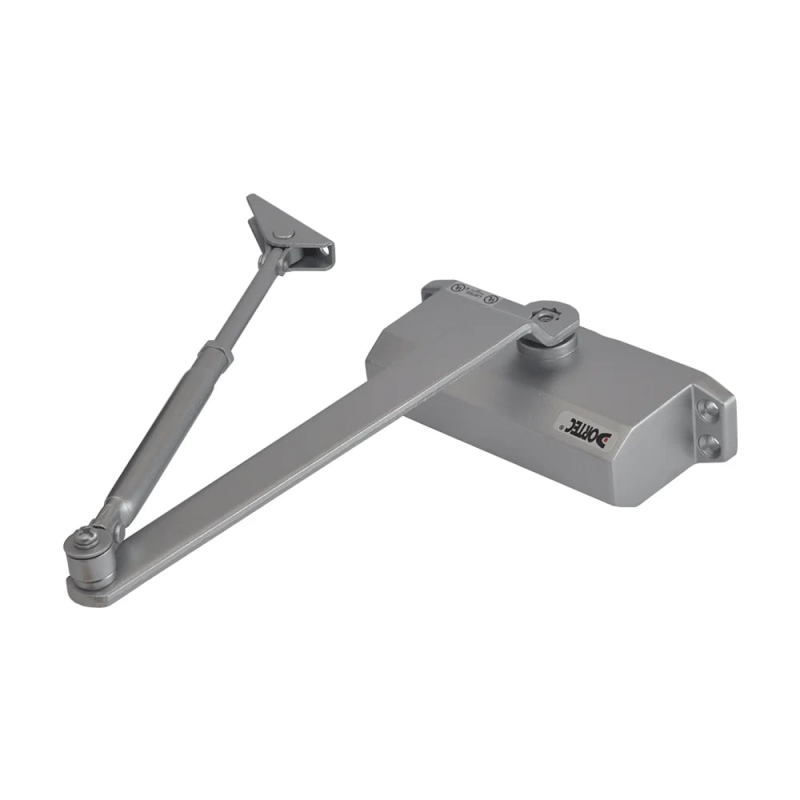 Дверний доводчик Dortec DT-63H Silver з фіксацією дверей у відчиненому положенні Дверний доводчик Dortec DT-63H Silver з фіксацією дверей у відчиненому положенні