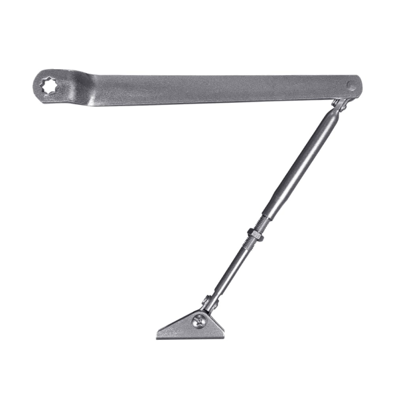 Коліно для доводчиків Dortec DT65ARM Silver з фіксацією дверей у відчиненому положенні Коліно для доводчиків Dortec DT65ARM Silver з фіксацією дверей у відчиненому положенні