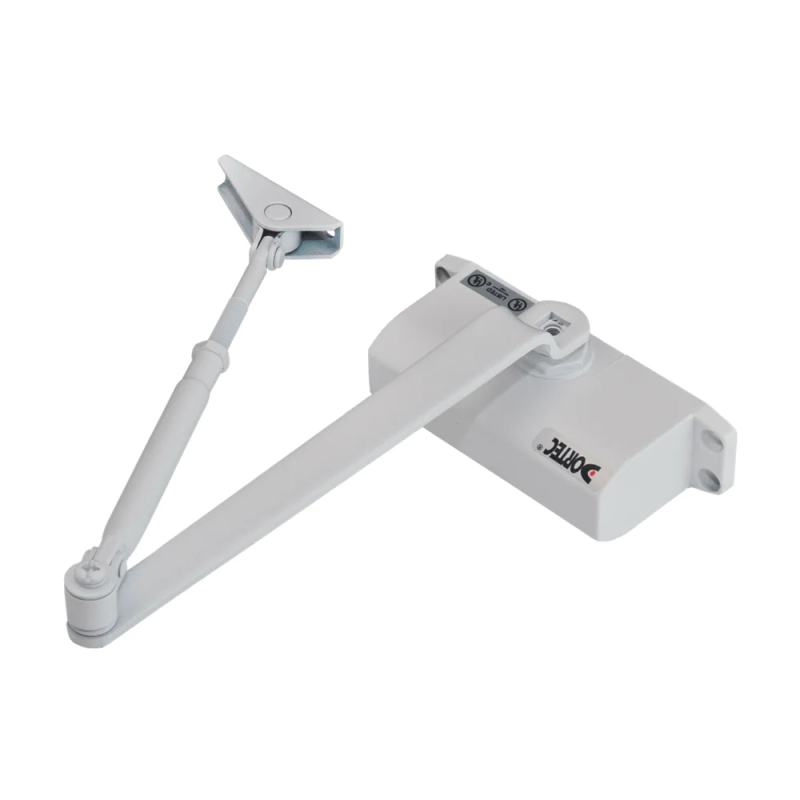 Дверний доводчик Dortec DT-62H White з фіксацією дверей у відчиненому положенні Дверний доводчик Dortec DT-62H White з фіксацією дверей у відчиненому положенні