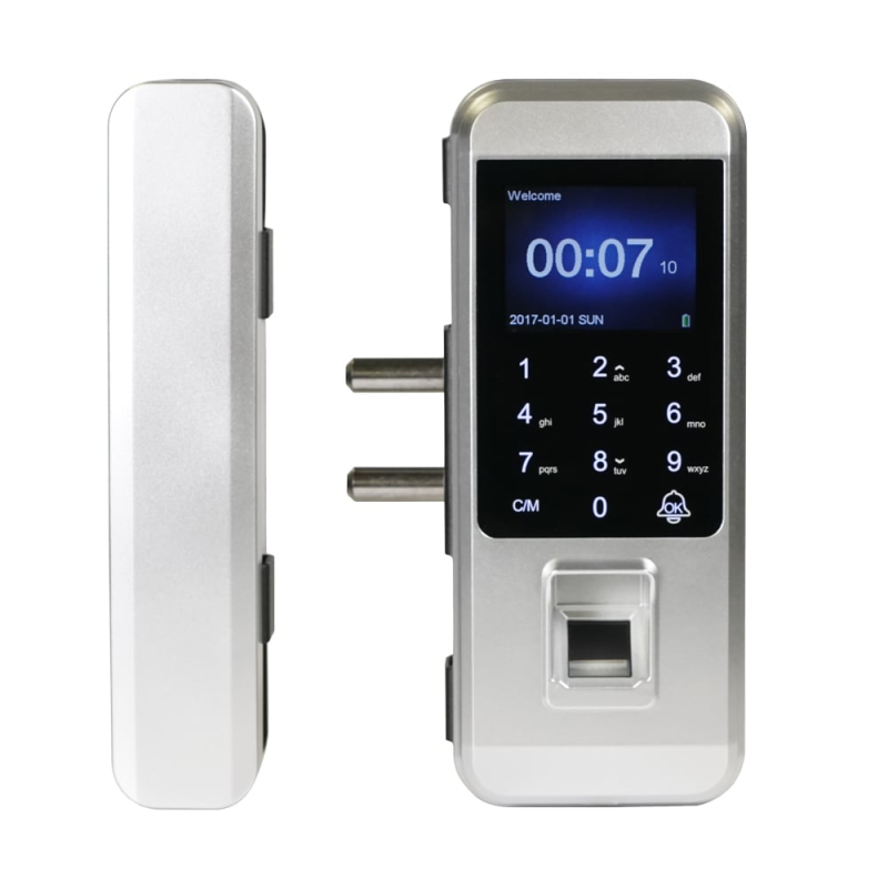 Замок біометричний автономний на скляні двері Trinix TRL-3304BG зі зчитувачем відбитків пальців і карт EM-Marine Замок біометричний автономний на скляні двері Trinix TRL-3304BG зі зчитувачем відбитків пальців і карт EM-Marine