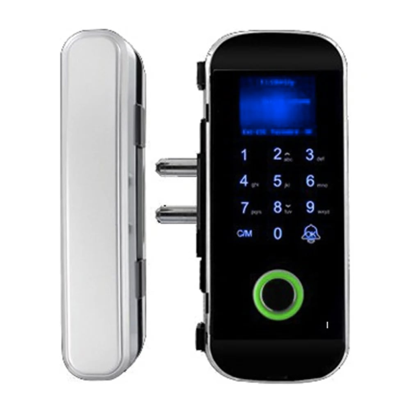 Замок біометричний автономний на скляні двері Trinix TRL-3303BG зі зчитувачем відбитків пальців і карт EM-Marine Замок біометричний автономний на скляні двері Trinix TRL-3303BG зі зчитувачем відбитків пальців і карт EM-Marine