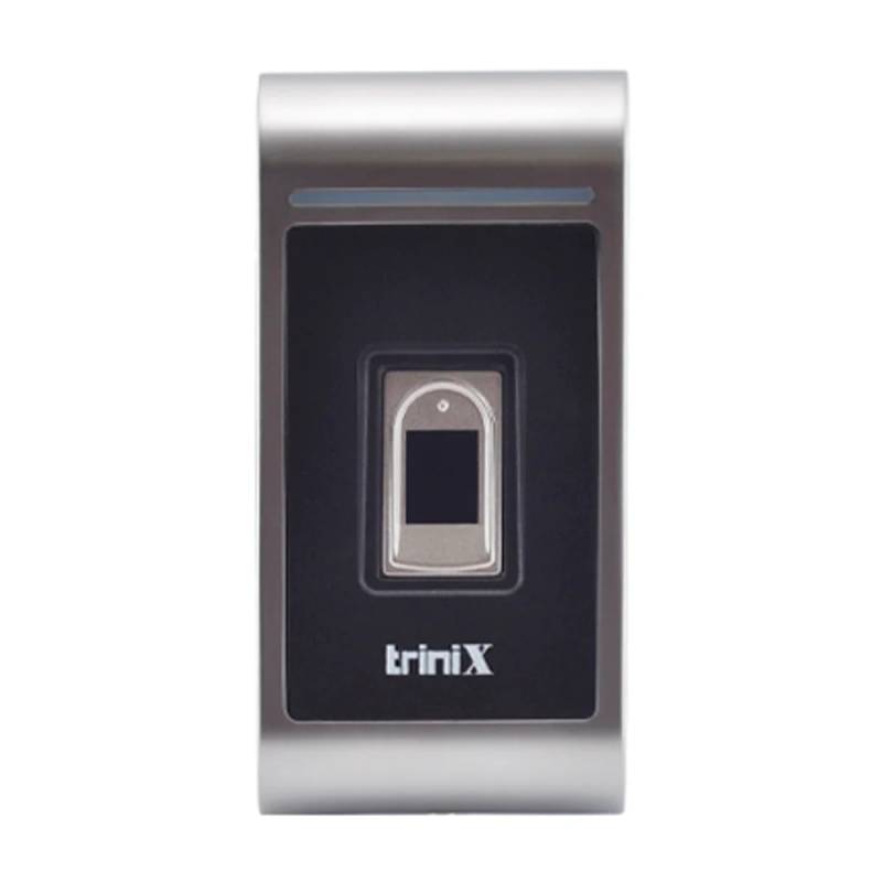 Біометричний антивандальний термінал Trinix TRR-1102MFI(WF) зі зчитувачем відбитків пальців і карт Mifare Біометричний антивандальний термінал Trinix TRR-1102MFI(WF) зі зчитувачем відбитків пальців і карт Mifare