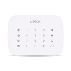 Бездротова сенсорна клавіатура ITV U-Prox Keypad G4 White для керування чотирма охоронними групами