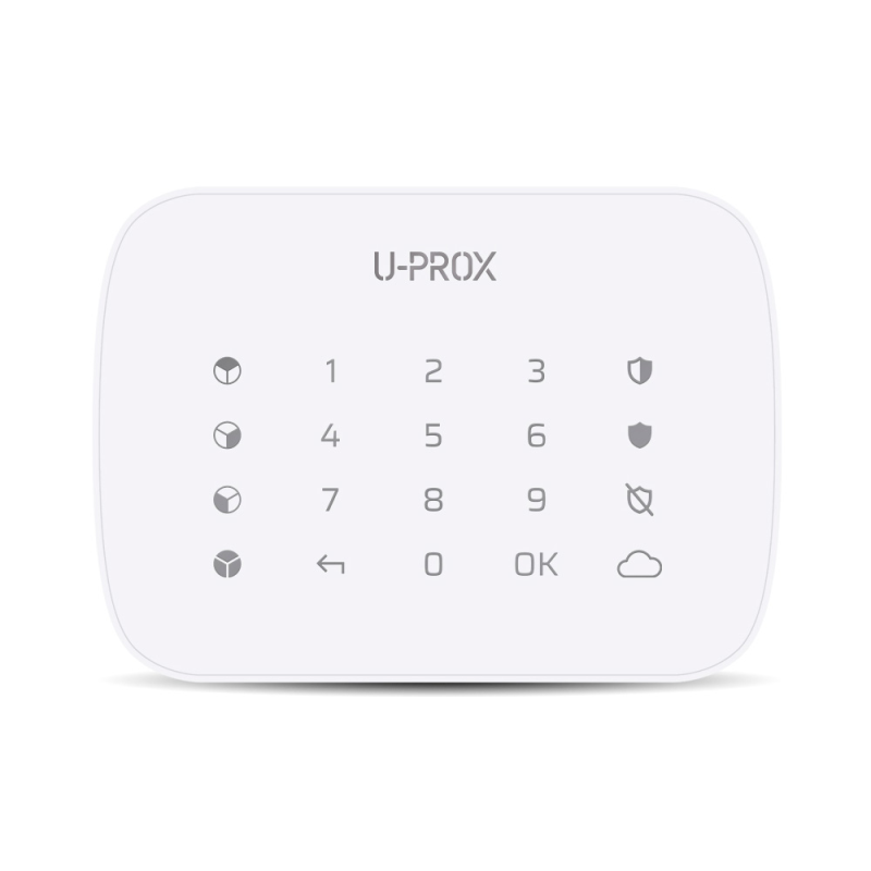 Бездротова сенсорна клавіатура ITV U-Prox Keypad G4 White для керування чотирма охоронними групами Бездротова сенсорна клавіатура ITV U-Prox Keypad G4 White для керування чотирма охоронними групами