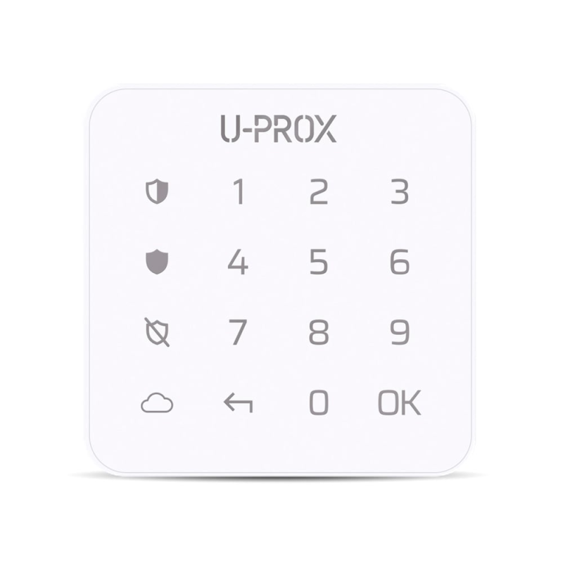 Бездротова сенсорна клавіатура ITV U-Prox Keypad G1 White для керування однією охоронною групою Бездротова сенсорна клавіатура ITV U-Prox Keypad G1 White для керування однією охоронною групою