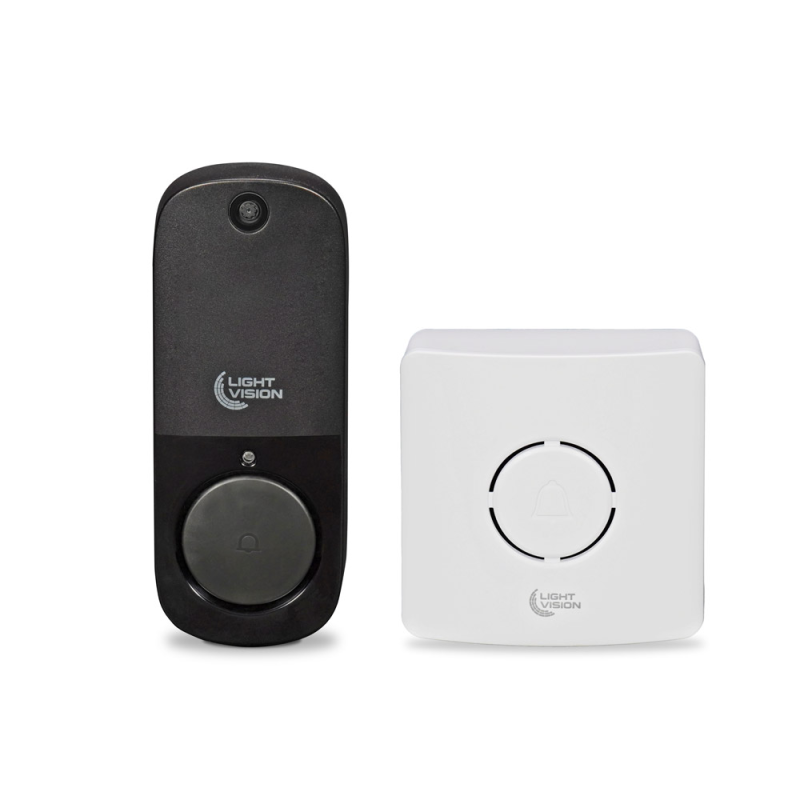 Дверний WiFi дзвінок Light Vision VLC-DR10T(Tuya) White з ІЧ-датчиком руху Дверний WiFi дзвінок Light Vision VLC-DR10T(Tuya) White з ІЧ-датчиком руху
