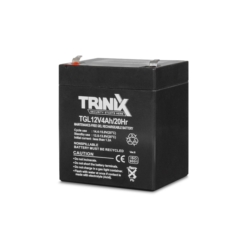 Акумуляторна батарея гелева 12В 4Аг Trinix TGL12V4Ah/20Hr GEL Акумуляторна батарея гелева 12В 4Аг Trinix TGL12V4Ah/20Hr GEL