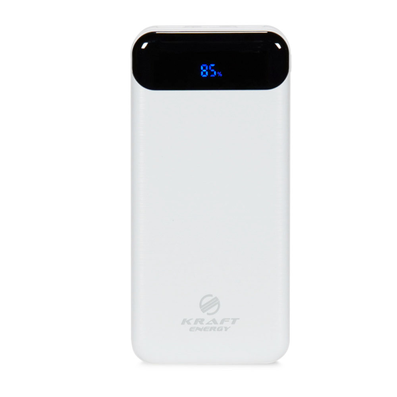 Повербанк 20000 mAh Power Bank Kraft KPB-2020FC White 22.5W QC3.0 Повербанк 20000 mAh Power Bank Kraft KPB-2020FC White 22.5W QC3.0