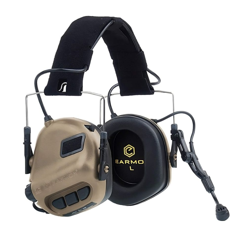 Активні захисні навушники Earmor M32 (CB) Coyote Brown з гарнітурою Активні захисні навушники Earmor M32 (CB) Coyote Brown з гарнітурою