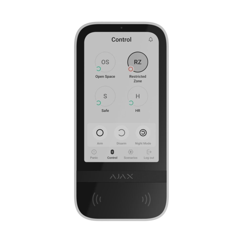 Клавіатура Ajax KeyPad TouchScreen біла Клавіатура Ajax KeyPad TouchScreen біла
