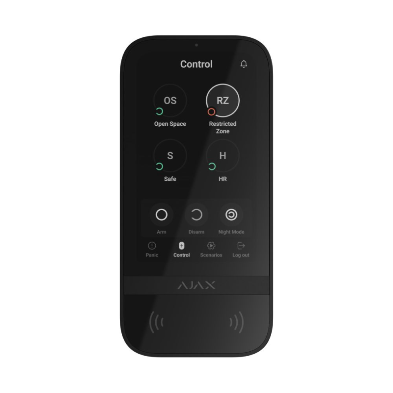 Клавіатура Ajax KeyPad TouchScreen чорна Клавіатура Ajax KeyPad TouchScreen чорна