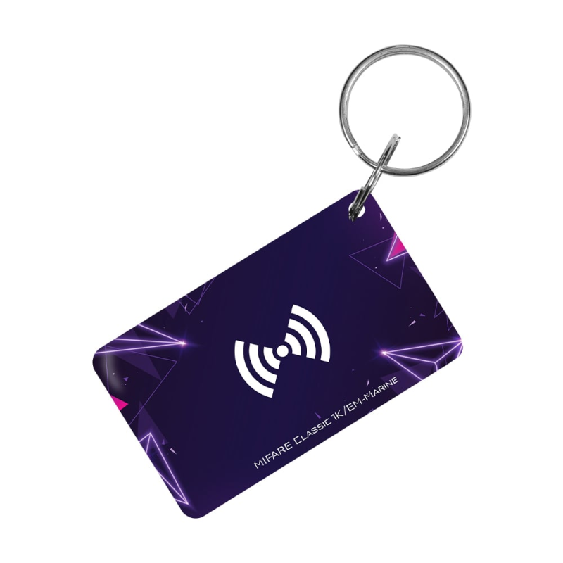 Ключ-брелок EM-Marine+Mifare Trinix Proximity-key EM+MF epoxy прямокутний 30*50 мм фіолетовий Ключ-брелок EM-Marine+Mifare Trinix Proximity-key EM+MF epoxy прямокутний 30*50 мм фіолетовий