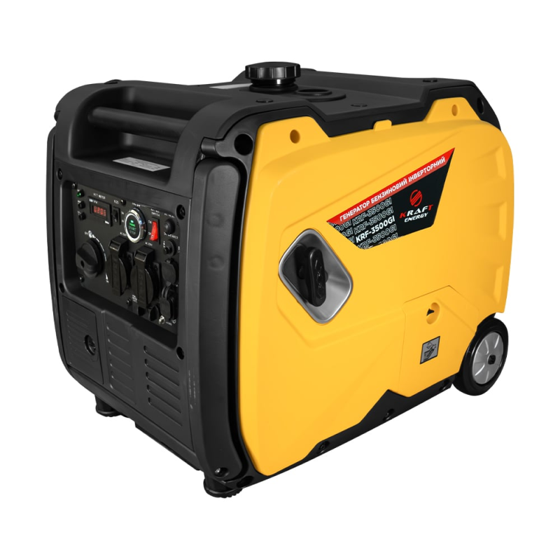 Генератор інверторний бензиновий 3.2 кВт Kraft KRF-3500GI Генератор інверторний бензиновий 3.2 кВт Kraft KRF-3500GI