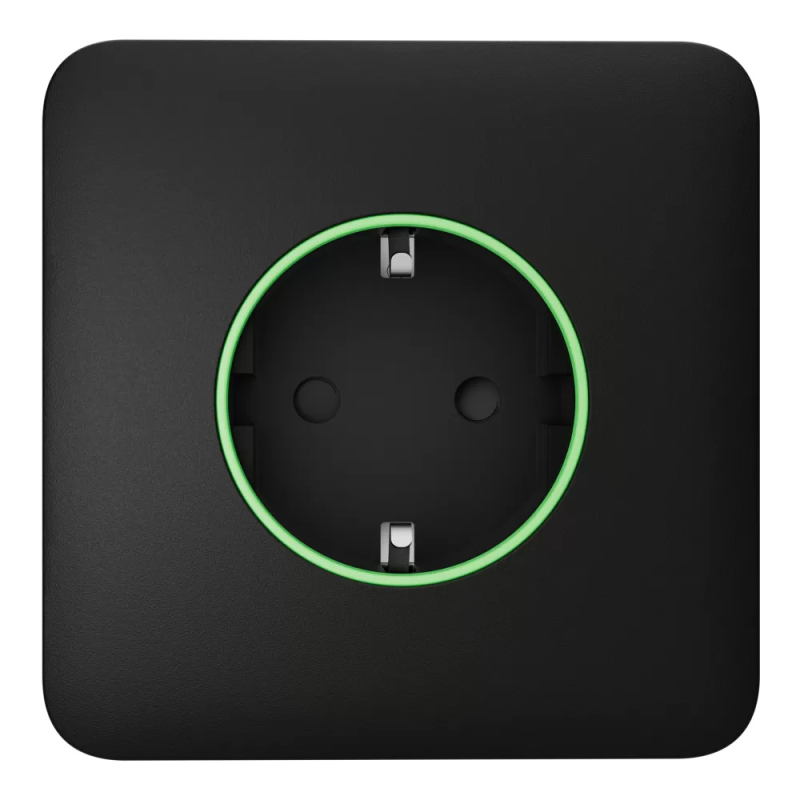 Фронтальна панель Ajax SoloCover (smart) [type F] [55] ASP black/чорна для розумної розетки Outlet (type F)