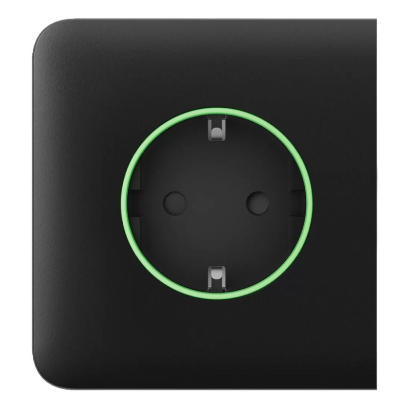 Фронтальна панель Ajax SideCover (smart) [type F] [55] ASP black/чорна для розумної розетки Outlet (type F)