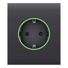Фронтальна панель Ajax CenterCover (smart) [type F] [55] ASP graphite/графіт для розумної розетки Outlet (type F)