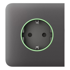 Фронтальна панель Ajax SideCover (smart) [type F] [55] ASP grey/сіра для розумної розетки Outlet (type F)