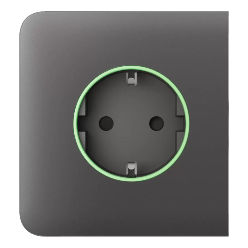Фронтальна панель Ajax SideCover (smart) [type F] [55] ASP grey/сіра для розумної розетки Outlet (type F)