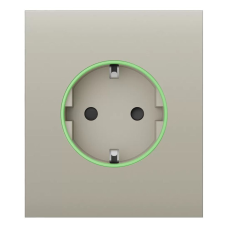 Фронтальна панель Ajax CenterCover (smart) [type F] [55] ASP ivory/слонова кістка для розумної розетки Outlet (type F)