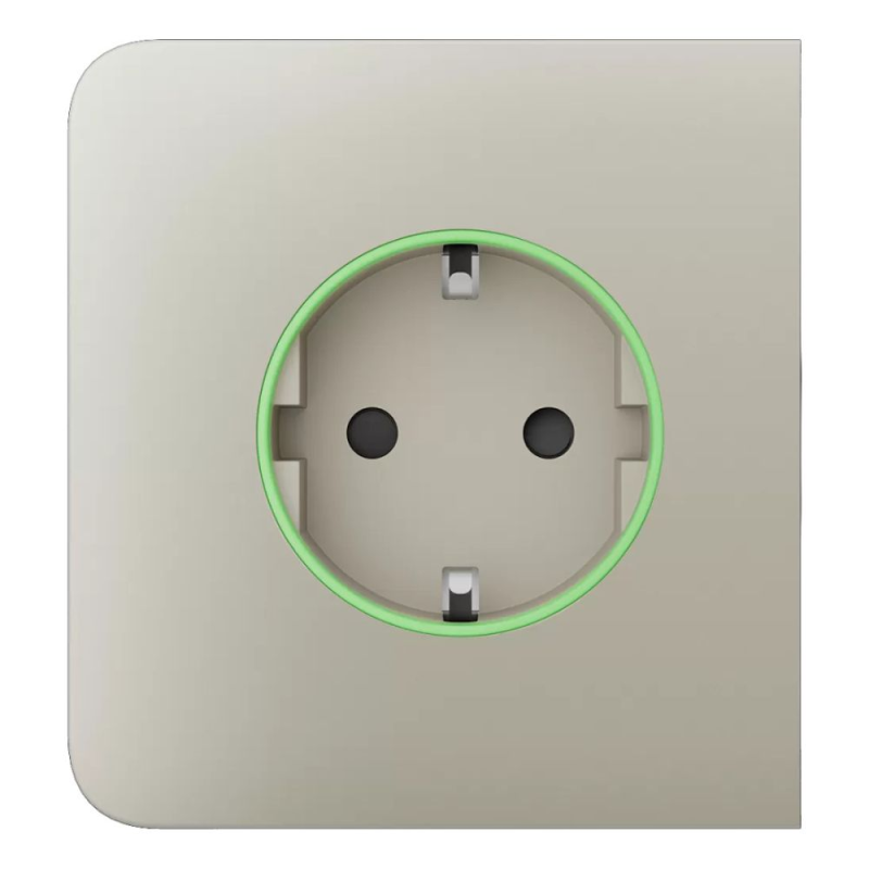 Фронтальна панель Ajax SideCover (smart) [type F] [55] ASP ivory/слонова кістка для розумної розетки Outlet (type F)
