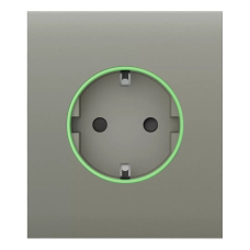 Фронтальна панель Ajax CenterCover (smart) [type F] [55] ASP olive/оливкова для розумної розетки Outlet (type F)