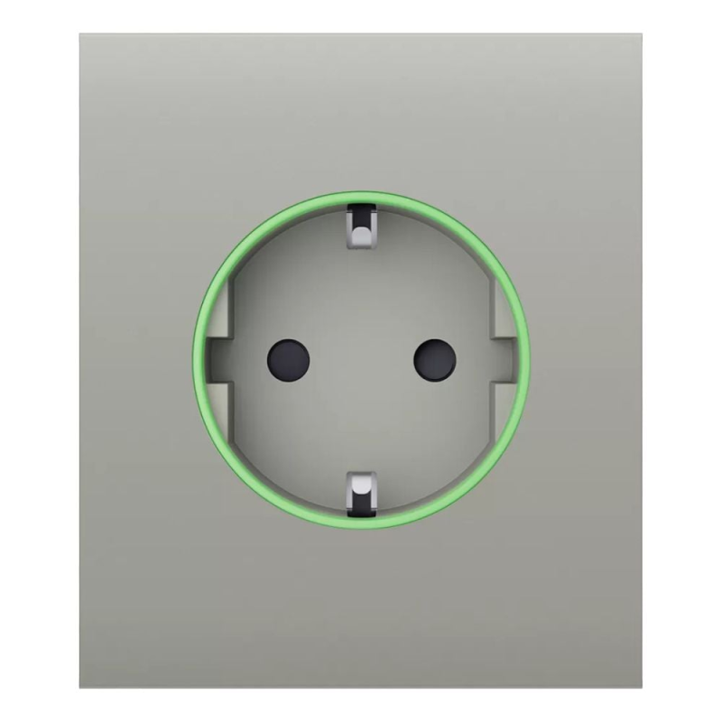 Фронтальна панель Ajax CenterCover (smart) [type F] [55] ASP oyster/устрична для розумної розетки Outlet (type F)