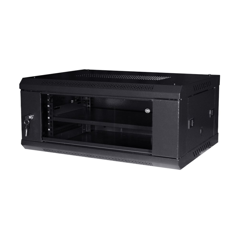 Комутаційна шафа NVC-4U/600x450x270 Black Комутаційна шафа NVC-4U/600x450x270 Black