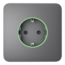 Фронтальна панель Ajax SoloCover (smart) [type F] [55] ASP grey/сіра для розумної розетки Outlet (type F)
