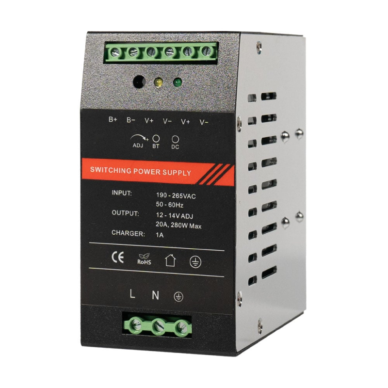 Джерело безперебійного живлення Kraft PSU-1220DIN з кріпленням на DIN-рейку Джерело безперебійного живлення Kraft PSU-1220DIN з кріпленням на DIN-рейку