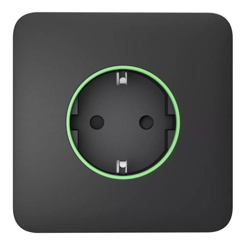 Фронтальна панель Ajax SoloCover (smart) [type F] [55] ASP graphite/графіт для розумної розетки Outlet (type F)
