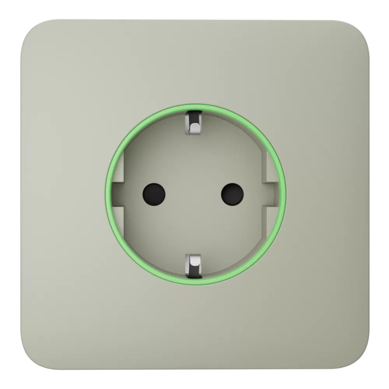 Фронтальна панель Ajax SoloCover (smart) [type F] [55] ASP oyster/устрична для розумної розетки Outlet (type F)