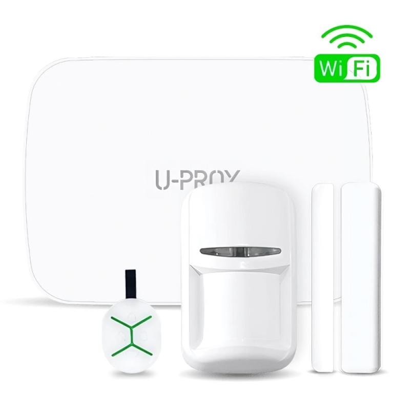 Комплект бездротової сигналізації U-Prox MPX LE KF kit White з LTE/GSM (4G/2G), WiFi, Ethernet