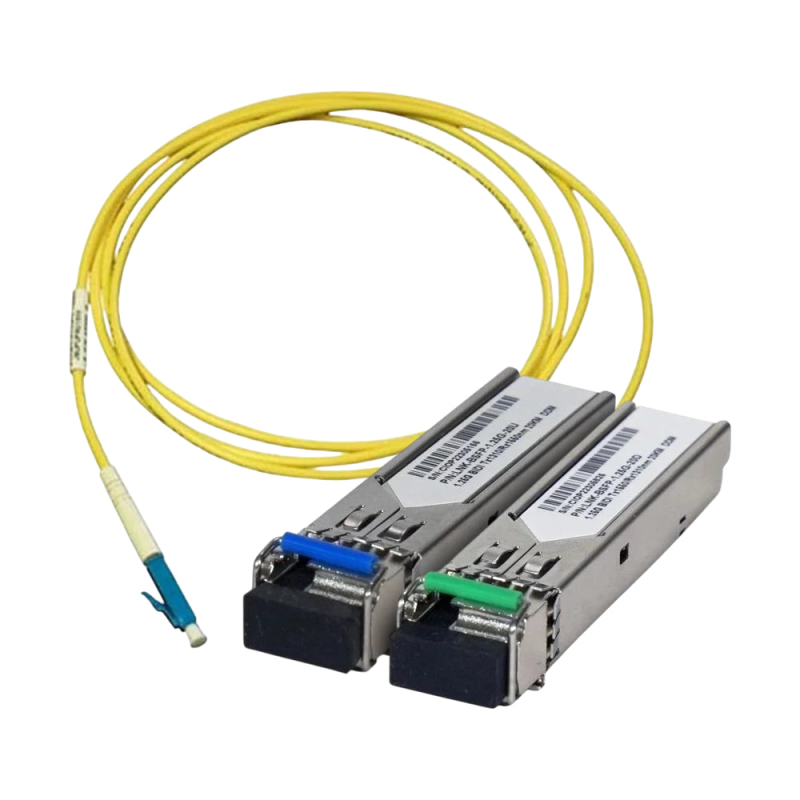 Комплект двох модулів оптичних E-LINK 1550nmTX (20km) та 1310nmTX (20km) + Подарунок: Патч-корд оптичний Patchcord OFPC-LC/UPC-LC/UPC-3