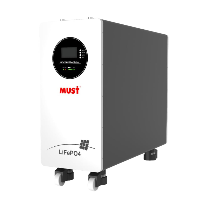 Акумуляторна батарея літій-залізо-фосфатна 300Аг 51.2В 15360Втг Must LP21-48300 підлоговий монтаж Акумуляторна батарея літій-залізо-фосфатна 300Аг 51.2В 15360Втг Must LP21-48300 підлоговий монтаж