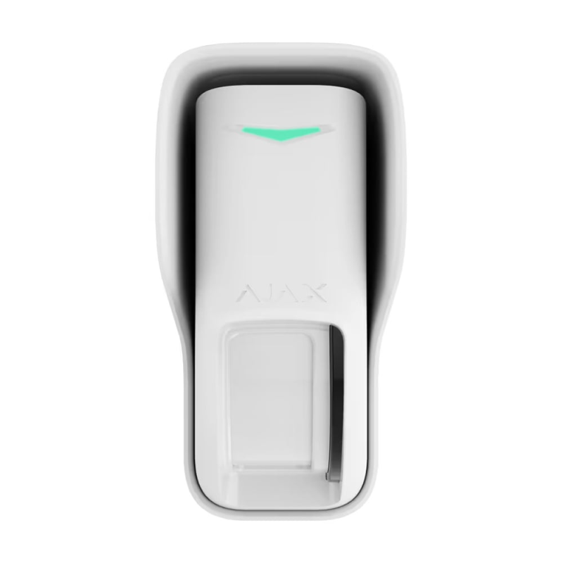 Бездротовий вуличний датчик руху «штора» Ajax Curtain Outdoor Jeweller White з технологією подвійного виявлення Бездротовий вуличний датчик руху «штора» Ajax Curtain Outdoor Jeweller White з технологією подвійного виявлення