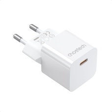 Мережевий зарядний пристрій Choetech PD5010 PD20W GAN USB-C White