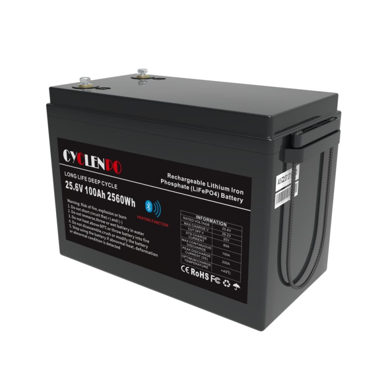 Акумуляторна батарея літій-залізо-фосфатна 25.6В 100Аг Cyclen 25.6V 100AH LiFePo4 (підігрів/Bluetooth) Акумуляторна батарея літій-залізо-фосфатна 25.6В 100Аг Cyclen 25.6V 100AH LiFePo4 (підігрів/Bluetooth)