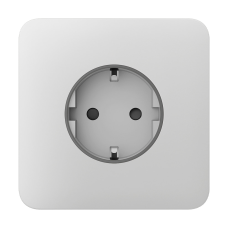 Фронтальна панель Ajax SoloCover (basic) [type F] white/біла для розетки Outlet (type F)