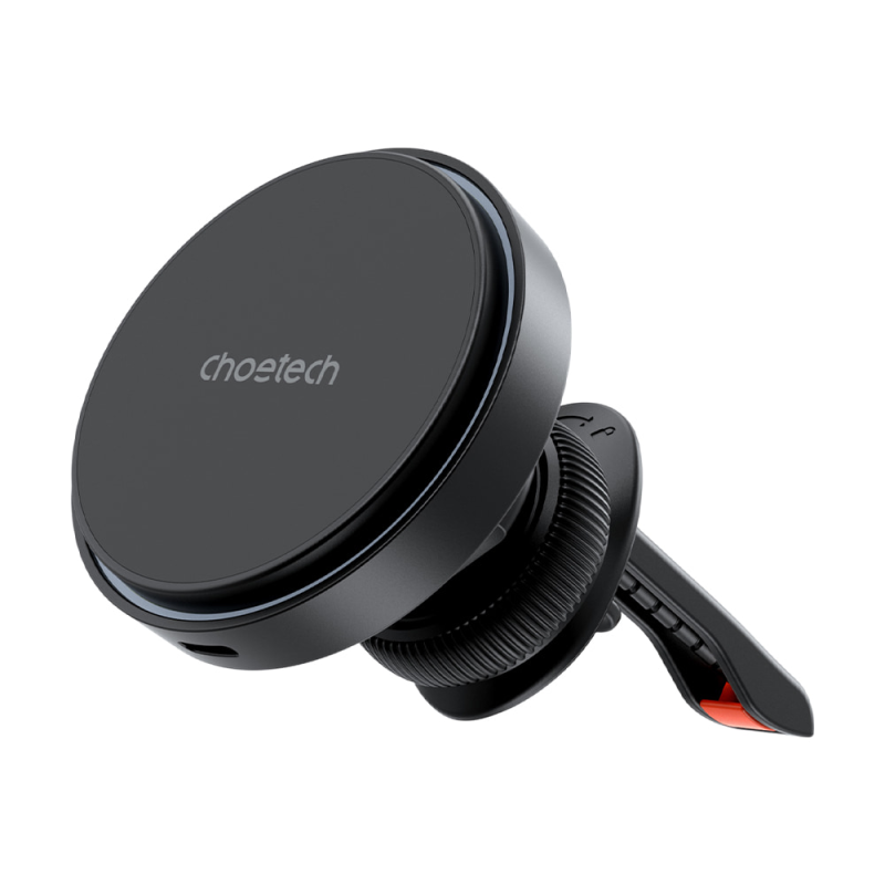 Автомобільний зарядний пристрій Choetech T205-F Black бездротова зарядка, магнітне кріплення Автомобільний зарядний пристрій Choetech T205-F Black бездротова зарядка, магнітне кріплення