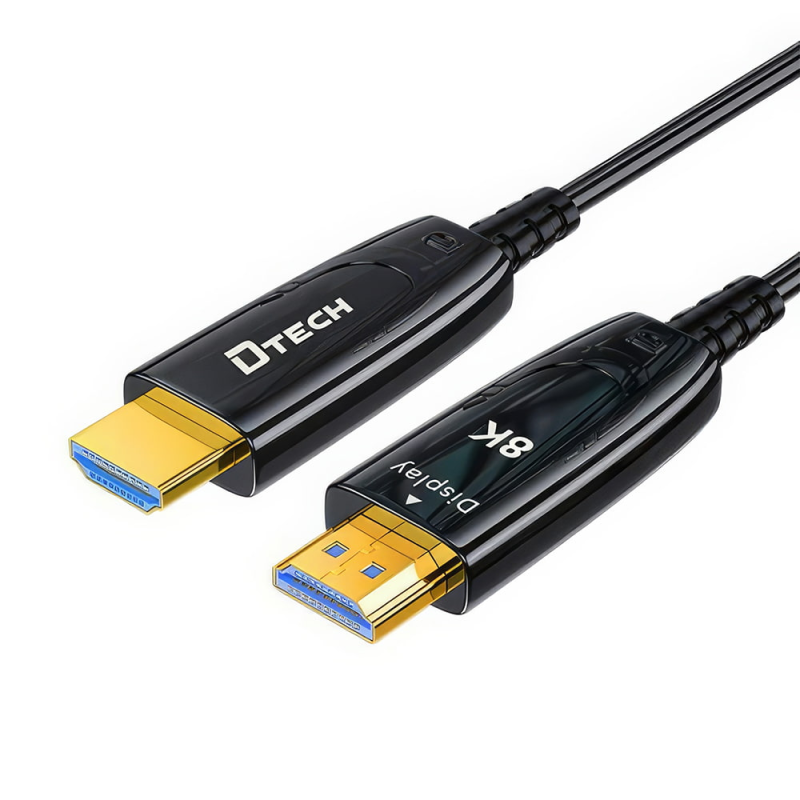 Кабель оптичний HDMI 2.1 100m Dtech DT-HOF8100 Кабель оптичний HDMI 2.1 100m Dtech DT-HOF8100