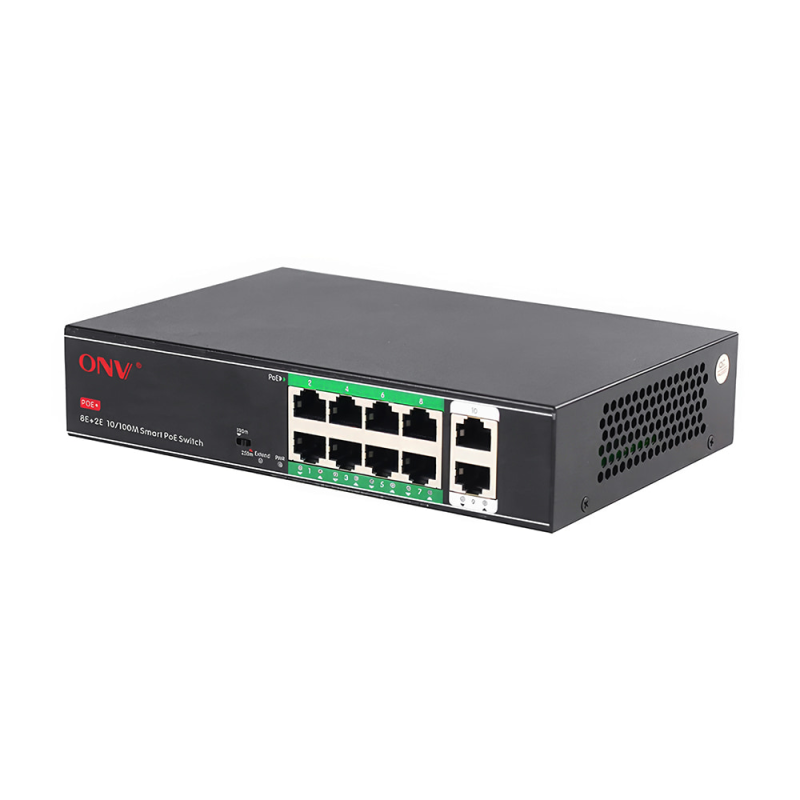 PoE-комутатор некерований 10-портовий ONV-H1108PSD з 8 портами PoE PoE-комутатор некерований 10-портовий ONV-H1108PSD з 8 портами PoE