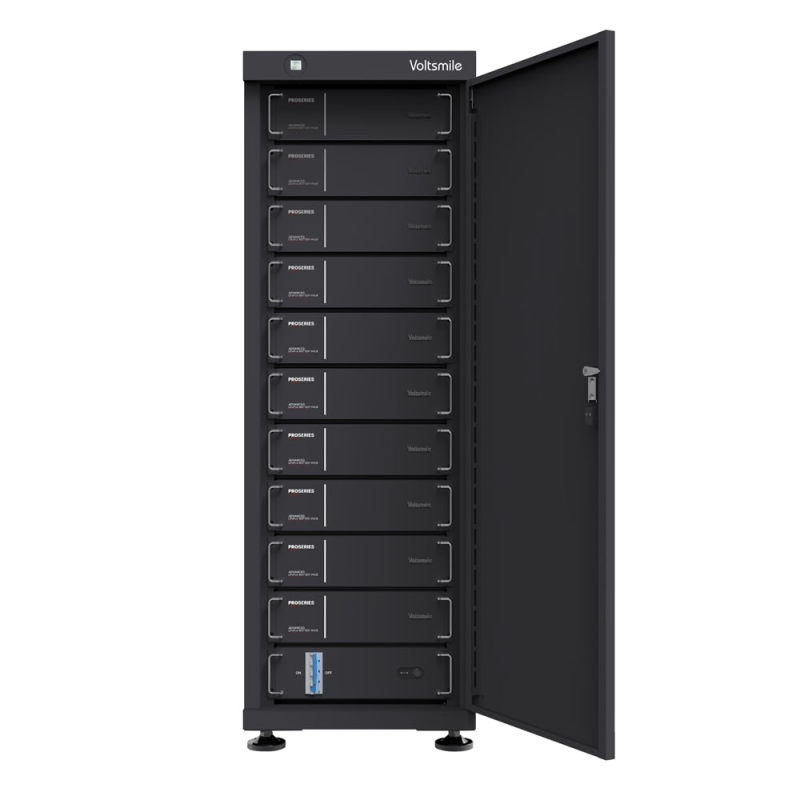 Система накопичення та зберігання енергії (ESS) високовольтна на основі літій-залізо-фосфатних акумуляторних батарей LiFePO4 512В 51.2кВт*год Voltsmile C512