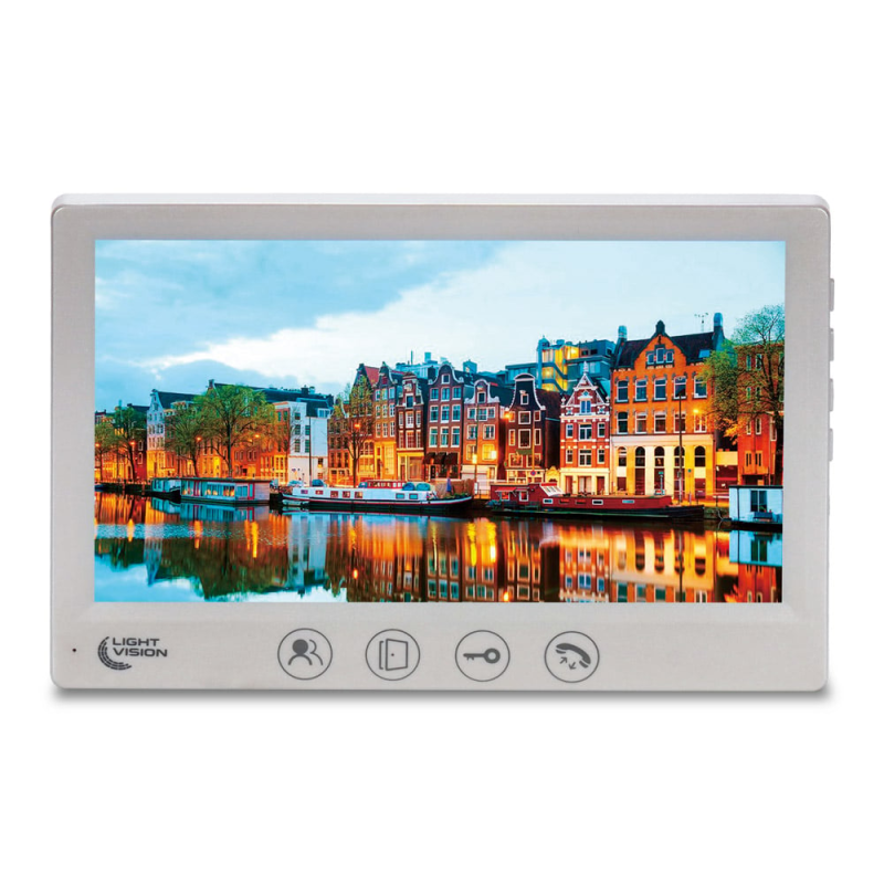 Відеодомофон 7“ Light Vision AMSTERDAM FHD White