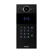 IP-відеопанель багатоабонентська 2Mp Akuvox R20K Black зі зчитувачем EM-Marine / Mifare / NFC
