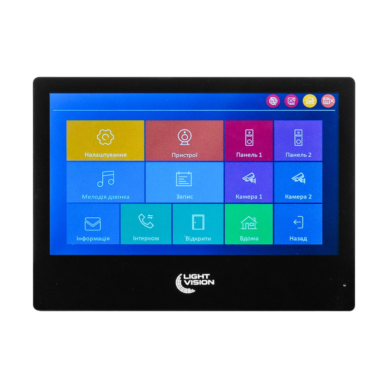 Відеодомофон 10“ WiFi Tuya Light Vision SINGAPORE FHD Black