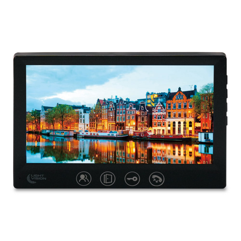 Відеодомофон 7“ Light Vision AMSTERDAM FHD Black