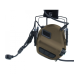 Активні захисні навушники Earmor M32X MARK3 ARC (CB) Coyote Brown з гарнітурою та кріпленням на шолом Активні захисні навушники Earmor M32X MARK3 ARC (CB) Coyote Brown з гарнітурою та кріпленням на шолом