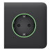 Фронтальна панель Ajax SideCover (smart) [type F] [55] ASP graphite/графіт для розумної розетки Outlet (type F)