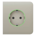 Фронтальна панель Ajax SideCover (smart) [type F] [55] ASP ivory/слонова кістка для розумної розетки Outlet (type F)